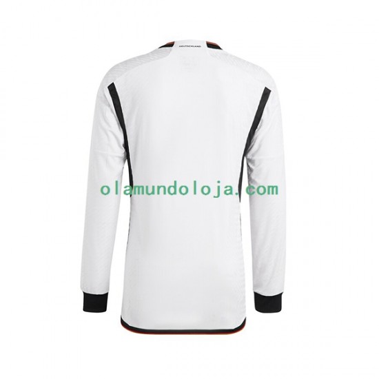 Camisola Alemanha Homem Equipamento Primeiro Copa do Mundo 2022 Manga Comprida
